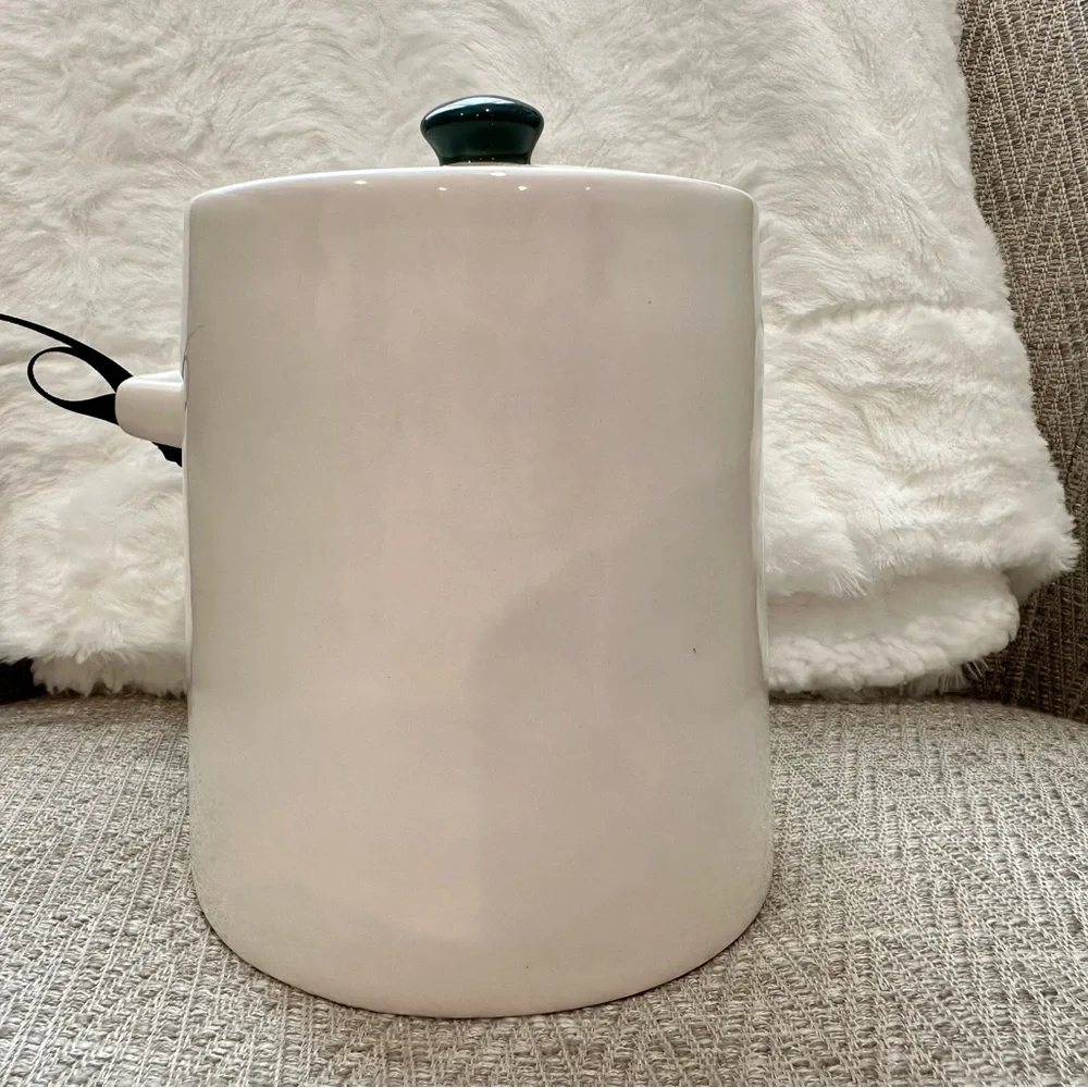 Rae Dunn x Elf Movie Themed Christmas Holiday White Snacks Canister with Lid